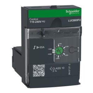 Schneider electric - Advanced control unit, TeSys U, 1.25-5A, 3P motors, protection & diagnostic, class 10, coil 110-240V AC/DC - LUCB05FU