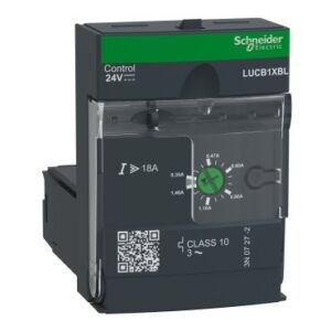 Schneider electric - Advanced control unit, TeSys Ultra, 3P, 0.35 to 1.4A, 690VAC, protection & diagnostic, class 10, 24VDC coil - LUCB1XBL