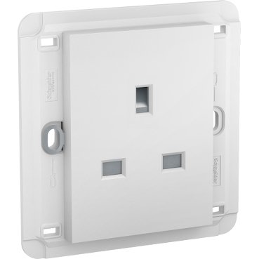 SCHNEIDER UNICA MGU5.015.18-Unica - socket-outlet - 2P + E 13 A 250 V AC - 1 gang - white