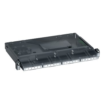 Schneider electric - Actassi 19-C Fibre Optic Panel Sliding 19" 1U, splicing, 24 fibres, - VDIG150991001