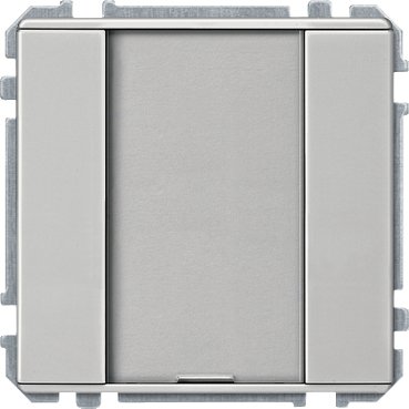 Schneider electric Push-button, 1-gang plus, stainless steel, Artec MTN628046