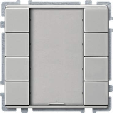 Schneider electric - Push-button, 4-gang plus, stainless steel, Artec MTN628346