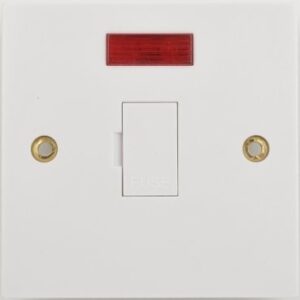 GNSPUR-Exclusive - fuse connection unit - neon indicator - 1 gang - white