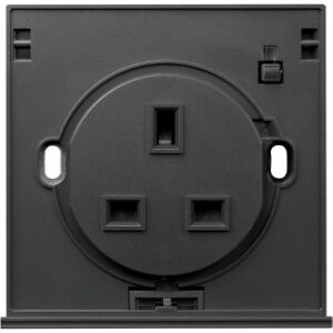 SCHNEIDER US15_B00-250V 1 Gang 13A Switched BS Socket Module, Blue LED