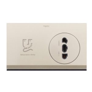 SCHNEIDER US727H XCG-Ulti - 100/240V ac, shaver socket (champagne gold)