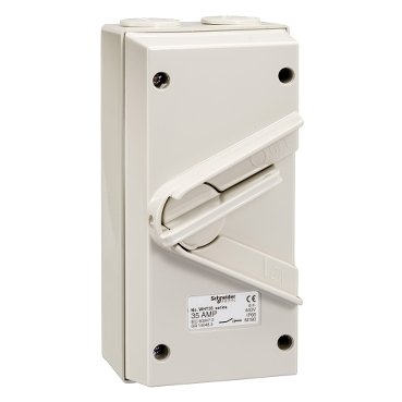 SCHNEIDER WHT35_GY-35A 440V Wheatherproof Surface Mount Triple Pole Isolating Switch IP66