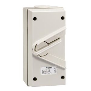 SCHNEIDER WHT80_GY - KAVACHA 80A - 440V - Surface Mount triple Pole Isolating Switch - IP66