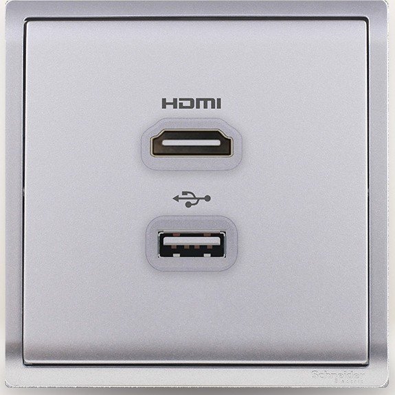 SCHNEIDER E8232HDUSB_AS-Pieno - HDMI and USB socket