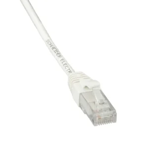 SCHNEIDER ACTPC6UUCM10WE-Patch cord, Actassi, Category 6, U/UTP, PVC, 1 m, white