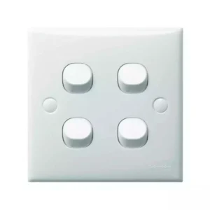 S-Classic 4 Gang 1 Way Switch White - E34/1/2AR WE