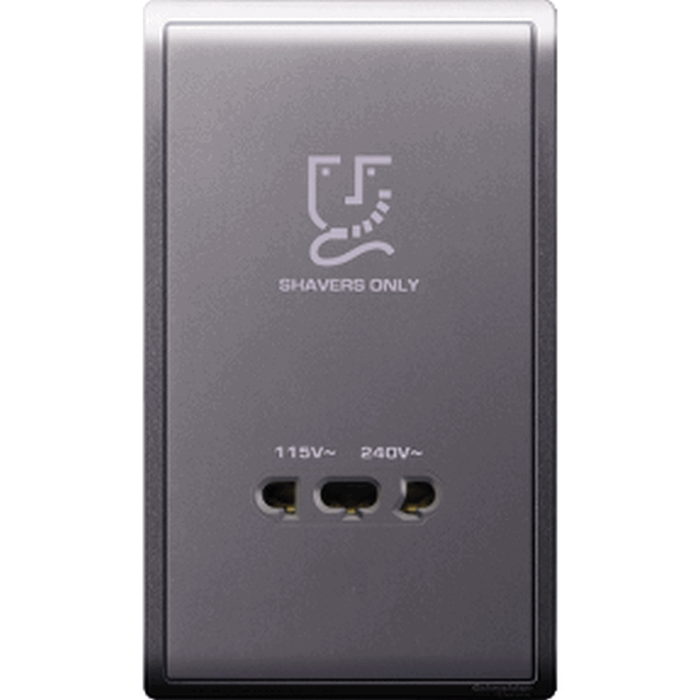 SCHNEIDER E82T727V_LS-115V/240V 20VA Universal shaver unit,Vertical,Lavender Silver