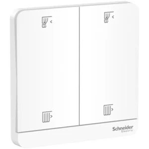 SCHNEIDER E8332C_WE-AvatarOn, 2 switches for curtain, 10 A, 250 V, White