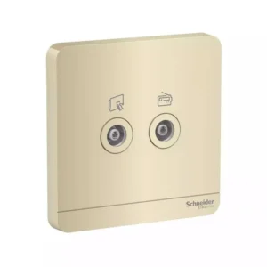 SCHNEIDER E8332TVFMM_WG-TV R Socket Master 75 Ohm Wine Gold