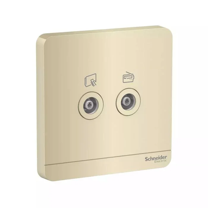 SCHNEIDER E8332TVFMM_WG-TV R Socket Master 75 Ohm Wine Gold