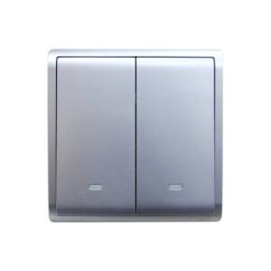 SCHNEIDER E8232L2F LS-Pieno - 16A 250V - 2 gang 2 way switch with fluorescent locator