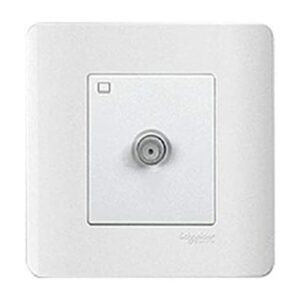SCHNEIDER E8431TVMF_WE-TV Socket, ZENcelo, Master, 1 Gang, 5-1000MHz, F Connection, White